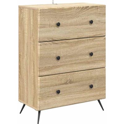 Cajonera Roble Sonoma 66 X 34,5 X 90 Cm Madera De Ingeniería Vidaxl Cajonera Roble Sonoma 66 X 34,5 X 90 Cm Madera De Ingeniería Vidaxl
