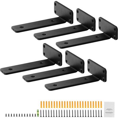 OEM Soporte Para Estantes, 20,3 Cm De Largo X 10,2 Cm De Ancho X 4 Cm De Alto, 6 Piezas. Resistente. 5 Mm De Grosor, Negro Mate. Capacidad De Carga De 72,5 Kg. Elegante Y Funcional Para Estanterías. OEM Soporte Para Estantes, 20,3 Cm De Largo X 10,2 Cm De Ancho X 4 Cm De Alto, 6 Piezas. Resistente. 5 Mm De Grosor, Negro Mate. Capacidad De Carga De 72,5 Kg. Elegante Y Funcional Para Estanterías.