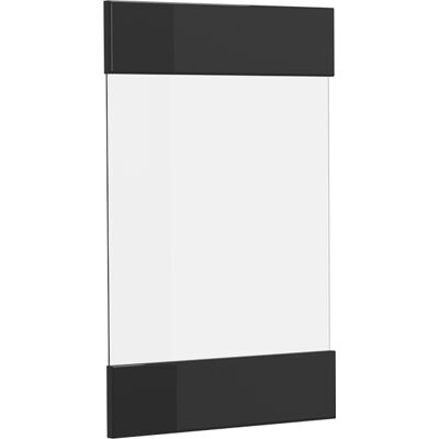 Frente De Cocina R-line, Negro Brillo Intenso, 39.6 X 59 Cm Frente De Mueble Para Armario Mural Con Vitrina, Vicco Frente De Cocina R-line, Negro Brillo Intenso, 39.6 X 59 Cm Frente De Mueble Para Armario Mural Con Vitrina, Vicco