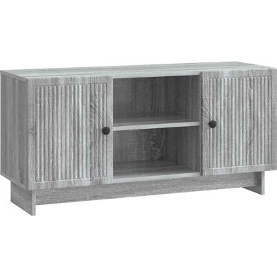Mueble De Tv 102 X 34,5 X 50 Cm Sonoma Gris Vidaxl Mueble De Tv 102 X 34,5 X 50 Cm Sonoma Gris Vidaxl