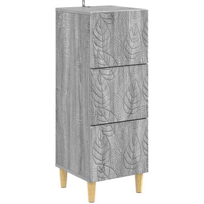 Cajonera Sonoma Gris 33 X 34,5 X 90 Cm Madera De Ingeniería Vidaxl Cajonera Sonoma Gris 33 X 34,5 X 90 Cm Madera De Ingeniería Vidaxl
