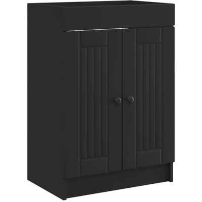 Cabinet Debajo Del Fregadero Negro 56 X 37,5 X 81 Cm Vidaxl Cabinet Debajo Del Fregadero Negro 56 X 37,5 X 81 Cm Vidaxl