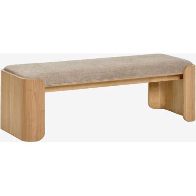 Banco En Madera De Caucho Y Chapa Lofren Sklum &x2194&xfe0e 160 Cm Banco En Madera De Caucho Y Chapa Lofren Sklum &x2194&xfe0e 160 Cm