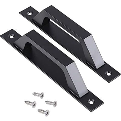 OEM Juego De 2 Tiradores Negros De 175 Mm Para Puertas Correderas, Aptos Para Puertas, Armarios, Cajones, Cómodas, Roperos, Muebles De Cocina O Habitaciones Infantiles. - Crezuo OEM Juego De 2 Tiradores Negros De 175 Mm Para Puertas Correderas, Aptos Para Puertas, Armarios, Cajones, Cómodas, Roperos, Muebles De Cocina O Habitaciones Infantiles. - Crezuo