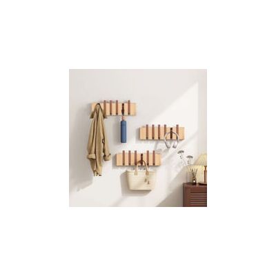 OEM Perchero Retráctil De Pared Ultrixe De 6 Ganchos, Colgador De Esquina De Madera Maciza Para Colgar Abrigos, Bufandas, Bolsos Y Más, Para Dormitorio Y Vestidor - Crezuo OEM Perchero Retráctil De Pared Ultrixe De 6 Ganchos, Colgador De Esquina De Madera Maciza Para Colgar Abrigos, Bufandas, Bolsos Y Más, Para Dormitorio Y Vestidor - Crezuo