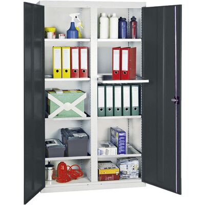 Stumpf Gabinete De Herramientas Y Materiales Serie 3000 Gris Claro / Gris Antracita + 8 Estantes Extraíbles - 3004071 Stumpf Gabinete De Herramientas Y Materiales Serie 3000 Gris Claro / Gris Antracita + 8 Estantes Extraíbles - 3004071