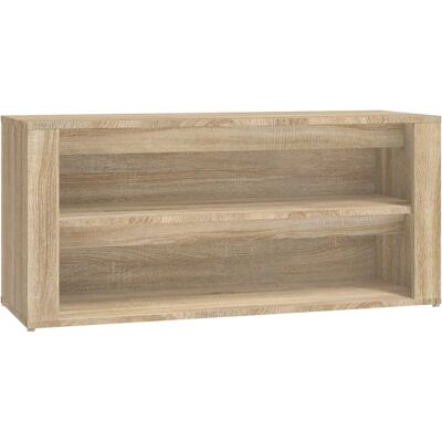 Estante para zapatos vidaXL roble Sonoma - Almacenamiento de zapatos - Armario para pasillo - 100x35x45 cm Estante para zapatos vidaXL roble Sonoma - Almacenamiento de zapatos - Armario para pasillo - 100x35x45 cm