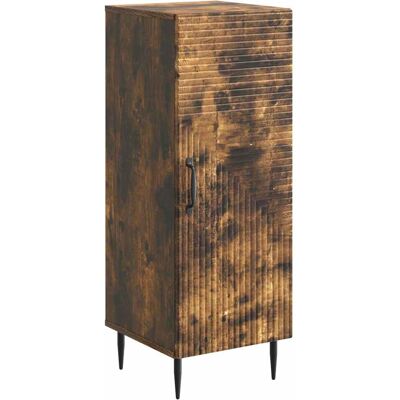 Aparador Roble Ahumado 33 X 34,5 X 89,5 Cm Madera De Ingeniería Vidaxl Aparador Roble Ahumado 33 X 34,5 X 89,5 Cm Madera De Ingeniería Vidaxl