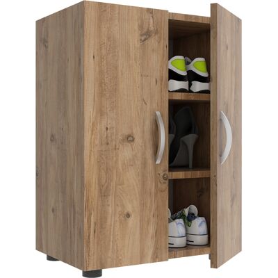 Zapatero VCM Ulas - 3 Compartimentos - Madera - Roble Miel Zapatero VCM Ulas - 3 Compartimentos - Madera - Roble Miel