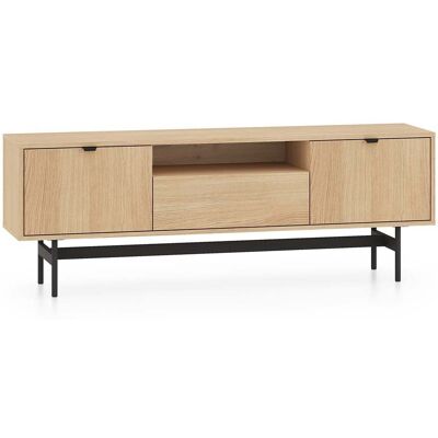 Selsey Heggers – Mueble Tv 3 Puertas – Roble Mavelie – 150 Cm Selsey Heggers – Mueble Tv 3 Puertas – Roble Mavelie – 150 Cm