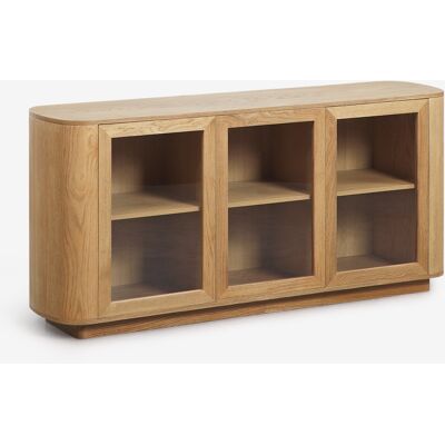 Aparador 160x75 Cm En Mdf Y Cristal Templado Walia Sklum Aparador 160x75 Cm En Mdf Y Cristal Templado Walia Sklum