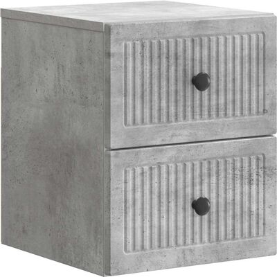 Mesita De Noche De Pared Gris Hormigón 33 X 34,5 X 40 Cm Vidaxl Mesita De Noche De Pared Gris Hormigón 33 X 34,5 X 40 Cm Vidaxl