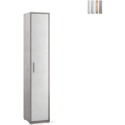 SARMOG Armario Columna Multiusos De 5 Puertas De Diseño Moderno Kara - Gris - Blanco SARMOG Armario Columna Multiusos De 5 Puertas De Diseño Moderno Kara - Gris - Blanco