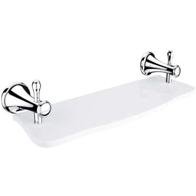 Nimco Lada - Estante, 40 Cm, Piedra Artificial Blanca/cromo La 19091uk-40-26 Nimco Lada - Estante, 40 Cm, Piedra Artificial Blanca/cromo La 19091uk-40-26