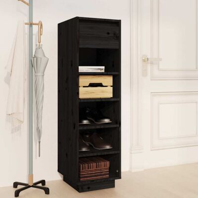 Zapatero de madera negro vidaXL - Organizador y estante Zapatero de madera negro vidaXL - Organizador y estante