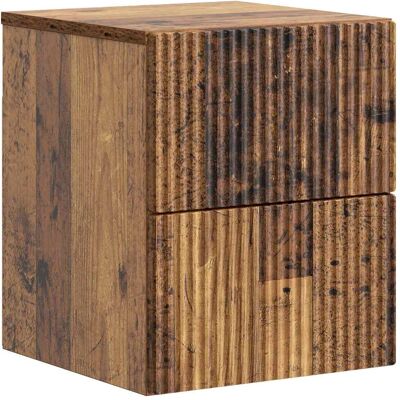 Mesita De Noche De Pared Madera Envejecida 33 X 34,5 X 40 Cm Vidaxl Mesita De Noche De Pared Madera Envejecida 33 X 34,5 X 40 Cm Vidaxl