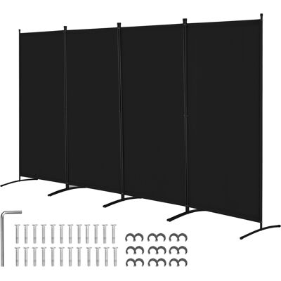 Biombo Separador De Ambientes De 3464 X 1840 X 520 Mm, Separador Plegable De Ambientes De 4 Paneles Mampara De Privacidad Para Interiores, Separador De Ambientes Para Oficina, Dormitorio, Negro - Vevor Biombo Separador De Ambientes De 3464 X 1840 X 520 Mm, Separador Plegable De Ambientes De 4 Paneles Mampara De Privacidad Para Interiores, Separador De Ambientes Para Oficina, Dormitorio, Negro - Vevor