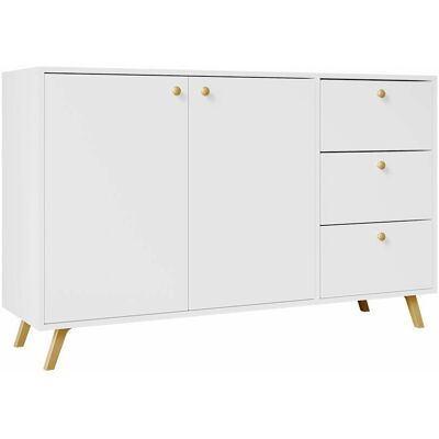 Mobilier1 - Cómoda Monfera 100, Blanco, Con Cajones Y Puertas, Número De Cajones: 0, 86x138x41cm Mobilier1 - Cómoda Monfera 100, Blanco, Con Cajones Y Puertas, Número De Cajones: 0, 86x138x41cm