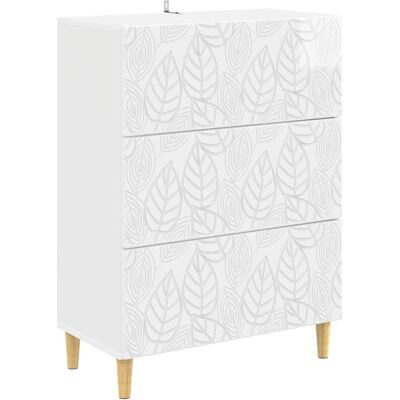 Cajonera Blanco Brillante 66 X 34,5 X 90 Cm Vidaxl Cajonera Blanco Brillante 66 X 34,5 X 90 Cm Vidaxl