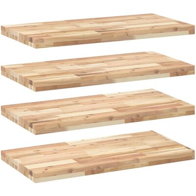 Estantes Flotantes 4 Uds Madera Acacia Sin Tratar 60x40x4 Cm Vidaxl Estantes Flotantes 4 Uds Madera Acacia Sin Tratar 60x40x4 Cm Vidaxl