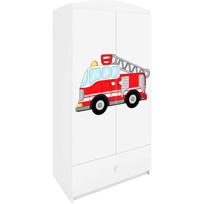 LES TENDANCES Armario 2 Puertas 1 Cajón Kocot Kids Babydream Bombero - Blanco LES TENDANCES Armario 2 Puertas 1 Cajón Kocot Kids Babydream Bombero - Blanco