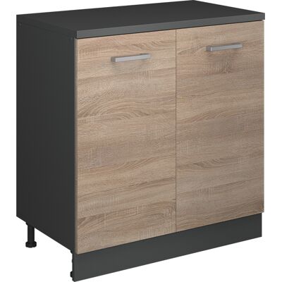 Armario De Ampliación Rion, Sonoma/antracita, 80 X 46 Cm Sin Inclinación Con 2 Puertas, Vicco Armario De Ampliación Rion, Sonoma/antracita, 80 X 46 Cm Sin Inclinación Con 2 Puertas, Vicco