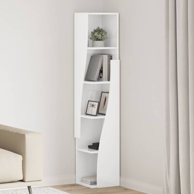 Vidaxl Armario De Esquina 27,5x27x140cm Madera De Ingeniería Brillante Vidaxl Armario De Esquina 27,5x27x140cm Madera De Ingeniería Brillante