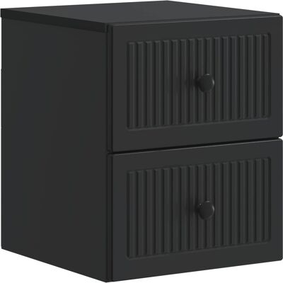 Mesita De Noche De Pared Con Cajón Negro 33 X 34,5 X 40 Cm Vidaxl Mesita De Noche De Pared Con Cajón Negro 33 X 34,5 X 40 Cm Vidaxl