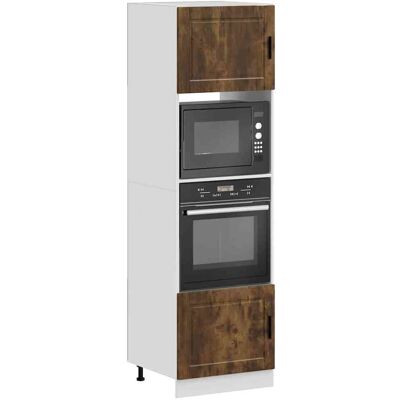 Vidaxl - Armarios Para Horno 2 Uds Porto Roble Ahumado Madera Ingeniería Vidaxl - Armarios Para Horno 2 Uds Porto Roble Ahumado Madera Ingeniería