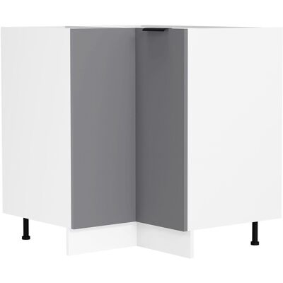 Gabinete de esquina Fasola VCM - 82x76x76cm, Blanco / Anthracita - Muebles de cocina Gabinete de esquina Fasola VCM - 82x76x76cm, Blanco / Anthracita - Muebles de cocina