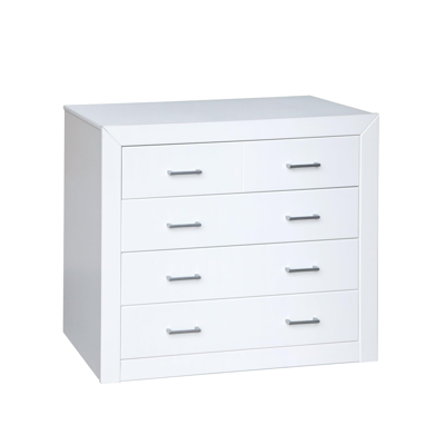 DGR-IMPORT Cómoda Blanca de 4 Cajones - Mueble para Dormitorio DGR-IMPORT Cómoda Blanca de 4 Cajones - Mueble para Dormitorio