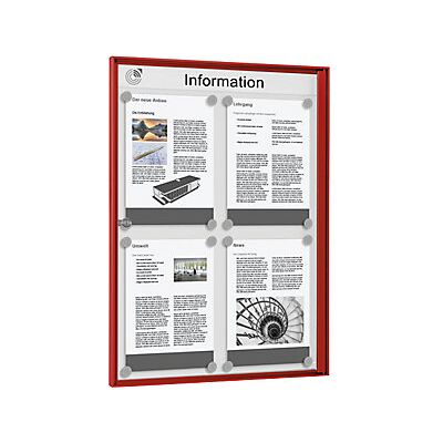 Certeo - Vitrina De Anuncios Para Interiores Para Formato 2 X 2 Din A4 Certeo - Vitrina De Anuncios Para Interiores Para Formato 2 X 2 Din A4
