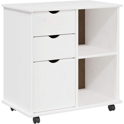 Gabinete Rodante 63,5 X 39 X 65,5 Cm Madera De Pino Macizo Vidaxl Gabinete Rodante 63,5 X 39 X 65,5 Cm Madera De Pino Macizo Vidaxl