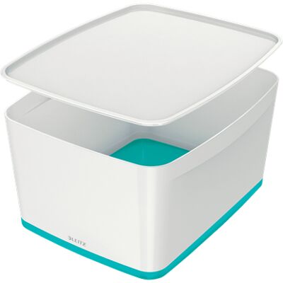 Leitz 52161051 Caja De Almacenaje Rectangular Abs Sintéticos Azul, Blanco Leitz 52161051 Caja De Almacenaje Rectangular Abs Sintéticos Azul, Blanco
