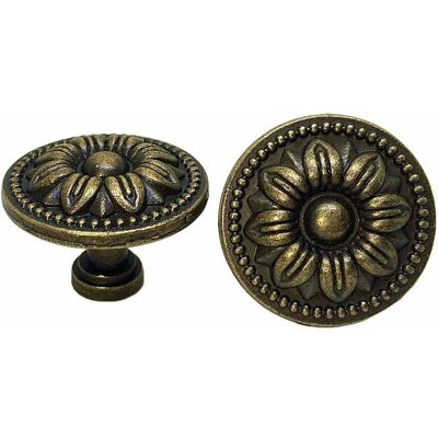 OEM 10 Tiradores De Latón Vintage De 35 Mm Con Diseño Floral Para Cajones De Armarios De Cocina, Cómodas Y Roperos, Acabado Bronce Antiguo. OEM 10 Tiradores De Latón Vintage De 35 Mm Con Diseño Floral Para Cajones De Armarios De Cocina, Cómodas Y Roperos, Acabado Bronce Antiguo.