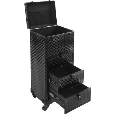 OEM Carrito De Salón, Organizador De Maquillaje Portátil, Sistema De Almacenamiento De 3 Niveles, Negro OEM Carrito De Salón, Organizador De Maquillaje Portátil, Sistema De Almacenamiento De 3 Niveles, Negro