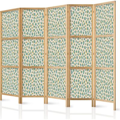 Biombo Artgeist Japonés Turquesa 225 Cm Madera Ligera Biombo Artgeist Japonés Turquesa 225 Cm Madera Ligera
