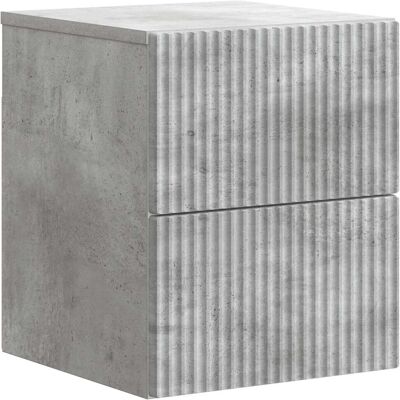 Mesita De Noche De Pared Gris Hormigón 33 X 34,5 X 40 Cm Vidaxl Mesita De Noche De Pared Gris Hormigón 33 X 34,5 X 40 Cm Vidaxl
