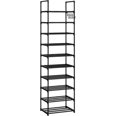 Genérico - zapatero vertical de 10 niveles - Metal negro - Zapatero Genérico - zapatero vertical de 10 niveles - Metal negro - Zapatero