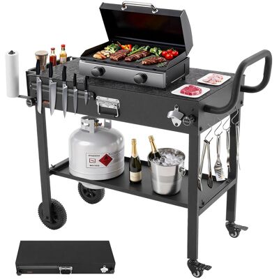 Vevor Carro De Barbacoa Plegable 787 X 432 Mm, Mesa De Barbacoa Para Exteriores Con Ruedas Y Portapañuelos, Carrito Con Soporte Magnetico Para Herramientas, Mesa Auxiliar Para Jardín, Picnic, Cocina Vevor Carro De Barbacoa Plegable 787 X 432 Mm, Mesa De Barbacoa Para Exteriores Con Ruedas Y Portapañuelos, Carrito Con Soporte Magnetico Para Herramientas, Mesa Auxiliar Para Jardín, Picnic, Cocina