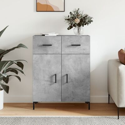 vidaXL Mueble aparador gris hormigón - Sideboard vidaXL Mueble aparador gris hormigón - Sideboard