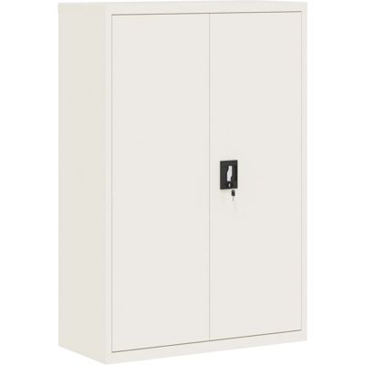 Armario Archivador De Acero Blanco 90x40x140 Cm Vidaxl Armario Archivador De Acero Blanco 90x40x140 Cm Vidaxl
