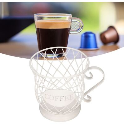 OEM Soporte Grande De Metal Para Cápsulas De Café – Cesta Organizadora Blanca Para El Hogar, La Oficina O La Cafetería – Capacidad: 25–30 Cápsulas OEM Soporte Grande De Metal Para Cápsulas De Café – Cesta Organizadora Blanca Para El Hogar, La Oficina O La Cafetería – Capacidad: 25–30 Cápsulas