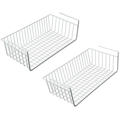 OEM Cesta Organizadora Para Cajones De 40 Cm, Organizador Para Debajo Del Armario (2 Piezas, Blanco) --crezuo OEM Cesta Organizadora Para Cajones De 40 Cm, Organizador Para Debajo Del Armario (2 Piezas, Blanco) --crezuo