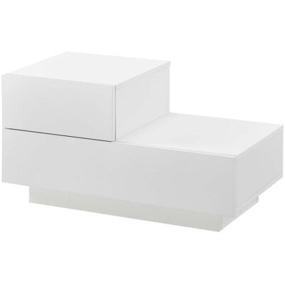 HELLOSHOP26 - Elegant Nightstand - Blanco HELLOSHOP26 - Elegant Nightstand - Blanco
