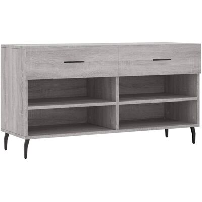 HELLOSHOP26 Banco Zapatero Mueble Para Botas Cómoda Estantería Mueble De Entrada Roble Sonoma 102 X 35 X 55 Cm Madera De Ingeniería Gris 020023006 HELLOSHOP26 Banco Zapatero Mueble Para Botas Cómoda Estantería Mueble De Entrada Roble Sonoma 102 X 35 X 55 Cm Madera De Ingeniería Gris 020023006