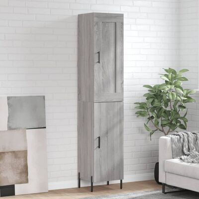 vidaXL Sonoma Gris 34,5x34x180 cm Armario de almacenamiento vidaXL Sonoma Gris 34,5x34x180 cm Armario de almacenamiento