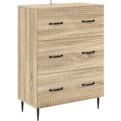 Cajonera Roble Sonoma 66 X 34,5 X 89,5 Cm Madera De Ingeniería Vidaxl Cajonera Roble Sonoma 66 X 34,5 X 89,5 Cm Madera De Ingeniería Vidaxl