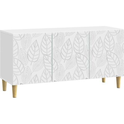 Mueble De Tv 99 X 34,5 X 50 Cm Blanco Madera De Ingeniería Vidaxl Mueble De Tv 99 X 34,5 X 50 Cm Blanco Madera De Ingeniería Vidaxl