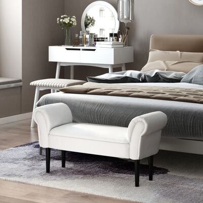 TORMATOR Banco Zapatero Banqueta Con Brazos Tapizada Tipo Banco De Madera Para Dormitorio Salón Recibidor 102x36x51cm Carga 130kg TORMATOR Banco Zapatero Banqueta Con Brazos Tapizada Tipo Banco De Madera Para Dormitorio Salón Recibidor 102x36x51cm Carga 130kg